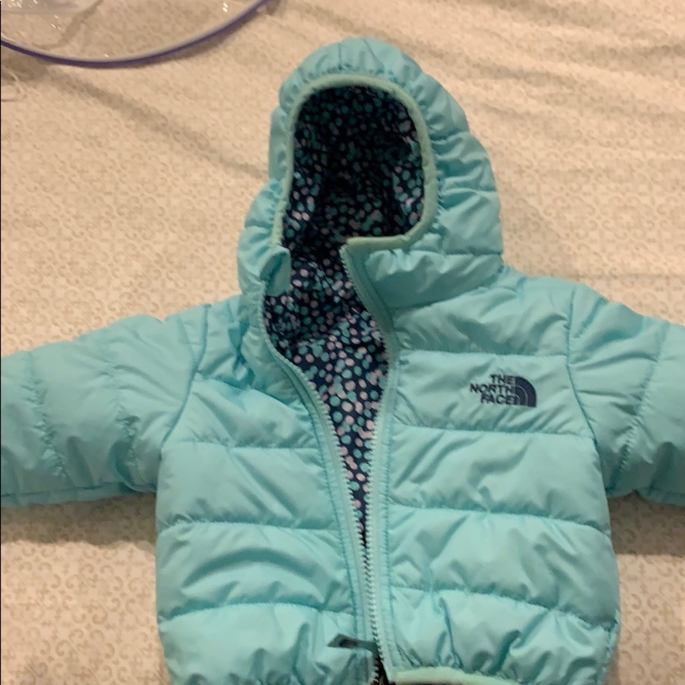 Reversible 9 months north face jacket
